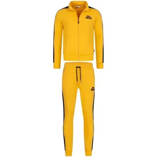Lonsdale Herren Trainingsanzug schmale Passform BEICKERTON schwarz|gelb L