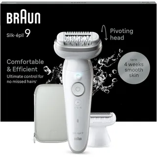 Braun Silk-épil 9 9-041 Weiß/Silber