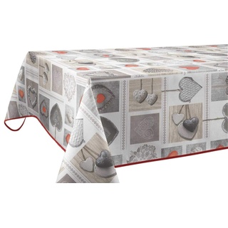 Le linge de Jules Tischdecke, Polyester, Rot, Rechteckig 150 x 350 cm