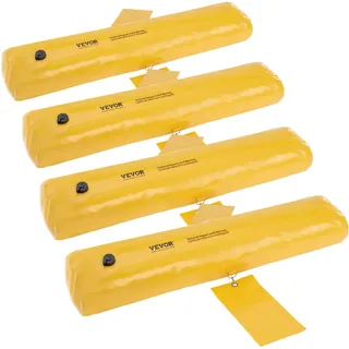 Vevor Hochwasserbarrieren 122 x 15 cm Gelb