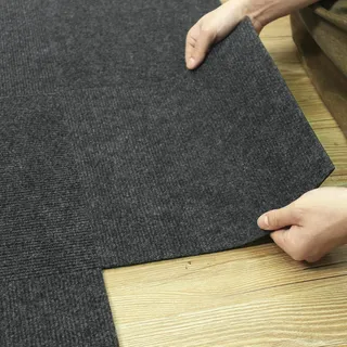 CUCOS Teppichfliesen Selbstklebende, 30x30 cm Teppichboden, Einfach Zuschneidbar, Weicher Teppich Fliesen für Wohnbereich, Büro und Küche – 30 Fliesen pro Box / 3 m2