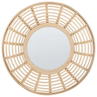 Beliani Wandspiegel 60 x 60 cm Beige