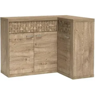ANNELISA Eckkommode - Ribbeck Eiche - Braun