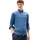 Herren Pullover Essential Cotton mit Rundhalsausschnitt Blau Petrol Blue Heather XXL
