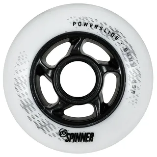 Powerslide Spinner 85a Rad 4 Einheiten - White / Black - 84 mm