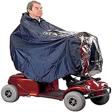 Homecraft Universal Scooter Cape, Lightweight and Waterproof Cape, Protects User & Scooter from Rain, Poncho Includes Hood & Clear Panel for Visibility of Controls, (Eligible for VAT relief in the UK)