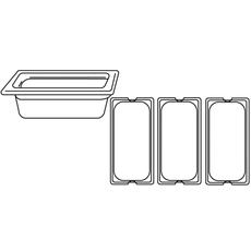 Wasxhfass Gastronorm 1/3-3,2 L 32,5X17,6X10 Cm Transparent Polykarbonat - 24 Un.