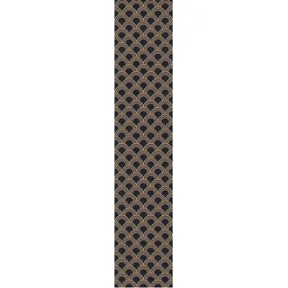 Ambiance Sticker Vliestapete, vorgeklebt, Rolle, skandinavisch, Art Déco, Blau, Nachtlicht, dekorative Bögen, 1 Rolle mit H300 x L60 cm