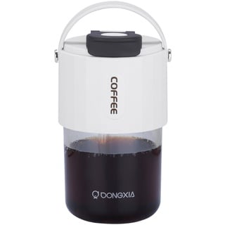 BELLE VOUS Weißer Kaffeebecher mit Deckel & Strohhalm - 400 ml BPA-Freier Plastikbecher Mehrweg - Auslaufsicherer, Dickwandiger Becher für Heißgetränke, Eiskaffee, Tee, Saft, Wasser, Smoothies & Mehr