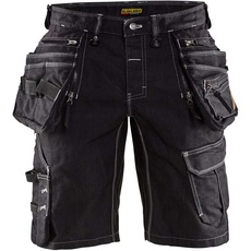 Blaklader 19921141 Handwerker-Shorts aus Stretch Cordura Denim, schwarz, Größe: C56