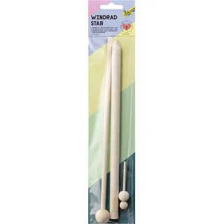 Folia Bastelholz natur Windrad Stab, 1 Set