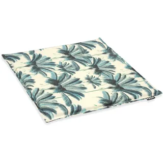 Sitzkissen H.O.C.K., blau, geblümt, Dekokissen_Sitzkissen_Kissenhüllen, B/L: 40cm x 40cm, 1 Stk., Bezug: 100% Baumwolle, geblümt, Sitzkissen, B:40cm H:2cm L:40cm