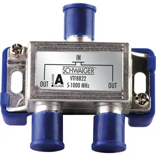 Schwaiger VTF8822 Kabel-TV Verteiler 2-fach 5 - 1000 MHz