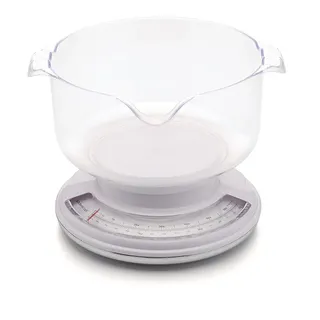 KitchenCraft Kitchen Craft Mechanische Waage / Analog-Waage mit Tara-Funktion und 2.5 Liter Waagschale, 3 kg