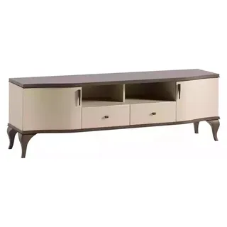 Wohnzimmer Möbel Wohnwand tv Ständer Wandregal Holz beige Modern Sideboard - Beige