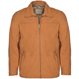 Lederjacke JCC "Lederjacke 31022147", Herren, Gr. 54, braun (cognac), Obermaterial: 100% Lammleder LEL. Futter: 100% Polyester PES., Jacken Lederjacke
