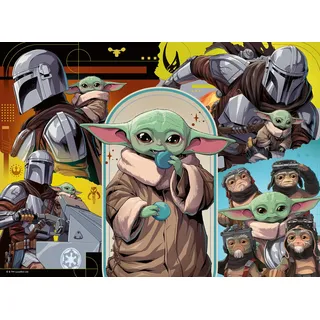 Kinderpuzzle 100 XXL Teile - Star Wars The Mandalorian - The Mandalorian & Grogu