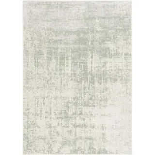 SAFAVIEH Zeitgenössische Teppich für Wohnzimmer, Esszimmer, Schlafzimmer - Adirondack Collection, Kurzer Flor, Beige und Salbei, 200 X 300 cm