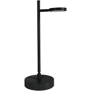 Näve Akku-Tischleuchte , Schwarz , Metall , rund , F , 16x45x23 cm , Touch (on/off) , Lampen & Leuchten, Innenbeleuchtung, Tischlampen, Akku-Tischlampen