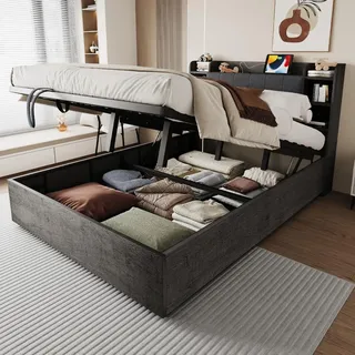 Okwish 180 x 200 cm Grau