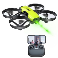 Loolinn | Drohne mit Kamera als Geschenk für Kinder - Mini Drohne Ferngesteuert, First Person View Kameradrohnen (FPV) mit Video & Fotos / 21 Minuten Flugzeit (DREI Batterien Mitgeliefert)