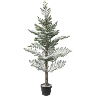 Künstlicher Weihnachtsbaum CREATIV DECO "Weihnachtsdeko, künstlicher Christbaum, Tannenbaum", grün, H:128cm, Kunststoff, Weihnachtsbäume, Künstlicher Weihnachtsbaum, Im Topf; Beschneite Optik