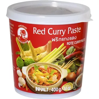 COCK Currypaste rot, mittlere Schärfe | Ideal für Currys & Suppen | 1x400g
