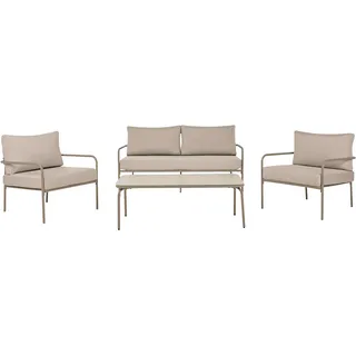 Beliani Lounge Set 4-tlg. Beige