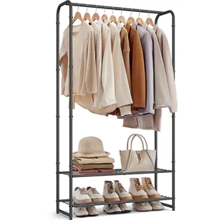 Songmics Garderobenständer LGR461B01 Mattschwarz