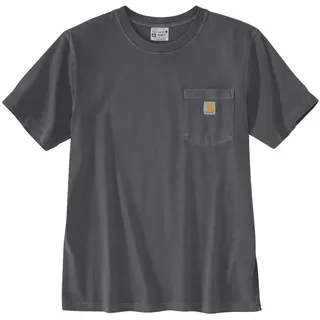T-Shirt CARHARTT "Dyed", Herren, Gr. L, grau, Obermaterial: 100% Baumwolle CO., Shirts T-Shirt