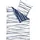 MOTION gestreift 100% Baumwolle Blau 135 x 200 cm + 2 x 80 x 80 cm