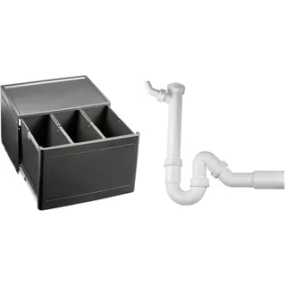 BLANCO BOTTON Pro 60/3 Manuell | Abfall Müllsystem & Geruchsverschluss (Siphon) 1,5'' x 50 mm (Abgang Ø=40 oder 50 mm)