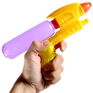 Blue Sky - Wasserpistole - Outdoor-Spiel - 044603 - Gelb - Kunststoff - 22 cm - Kinderspielzeug - Strandspiel - Pool - Bewässerung - Ab 3 Jahren