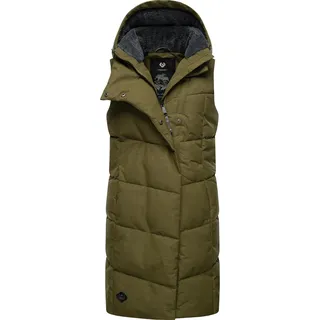 Steppweste RAGWEAR "Steppweste Pavla Vest", Damen, Gr. S, grün (light olive23), Obermaterial: 100% Polyester PES.  Futter: 100% Polyester PES. 100% Polyester PES., Westen Steppweste