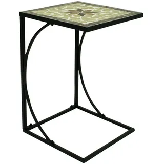 Garden Pleasure Amarillo Beistelltisch 35 x 35 x 53 cm braun/beige