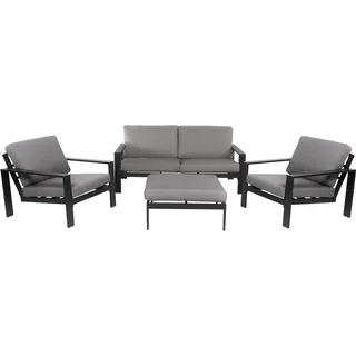 Home Deluxe Rio L Set 4-tlg. Schwarz/Grau