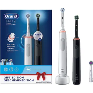 Oral-B Oral B Pro 3 3900 schwarz + 2. Handstück roségold Doppelpack