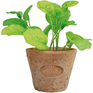 Esschert Design Artificial Herb Plant, Basil, Small