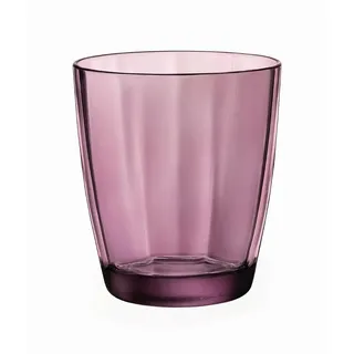 Bormioli Rocco 1337239 Pulsar Tumblers Glas Gläser Tassen 39 cl, Lila, Rosa