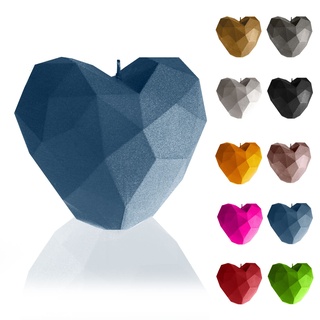 Candellana Heart Low-Poly Kerze - Kerze für Valentinstag -Valentinstag Kerzen - Geschenkidee - Kerze Herz - Romantische Deko - Liebes Kerzen - Handgemachtes Geschenk