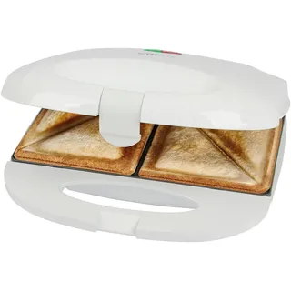 Clatronic Clatronic® ST 3813 Sandwichtoaster Automatische Temperaturanpassung, Antihaftbeschichtung weiß