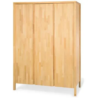 Pinolino Babykleiderschrank , Buchefarben , Holz , Buche , massiv , 140x194x52 cm , Babymöbel & Kindermöbel, Babyzimmer, Babyzimmer-Serien