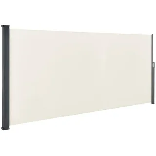 Juskys Seitenmarkise 500 x 160 cm Beige Polyester