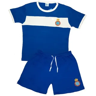 Rcd Espanyol Kurzarm-pyjama Für Kinder - Blue - 12 Jahre