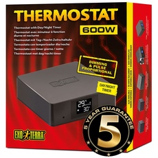 Bild Thermostat mit Tag-/Nacht Zeitschaltuhr, steuert Heizgeräte bis zu 600W