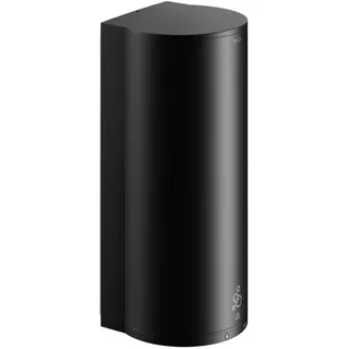 KEUCO PLAN Sensor-Seifenspender für Flüssigseife, LED-Füllstandanzeige, 1100ml, 14986370037, Farbe: schwarz matt / schwarz