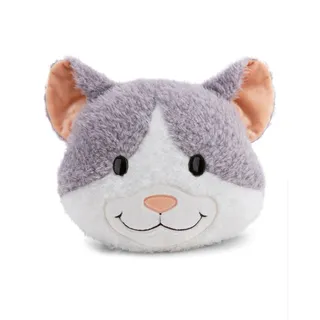 NICI Kissen Katze Felli 35 x 30 cm Grau