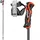 Rennskistock Schwarz/Rot 120