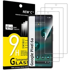 NEW'C 3 Stück, Panzer Schutz Glas für Google Pixel 6a (6,1"), Frei von Kratzern, 9H Härte, HD Displayschutzfolie, 0.33mm Ultra-klar, Ultrabeständig