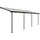 Terrassendach Sierra 670 x 230 cm grau